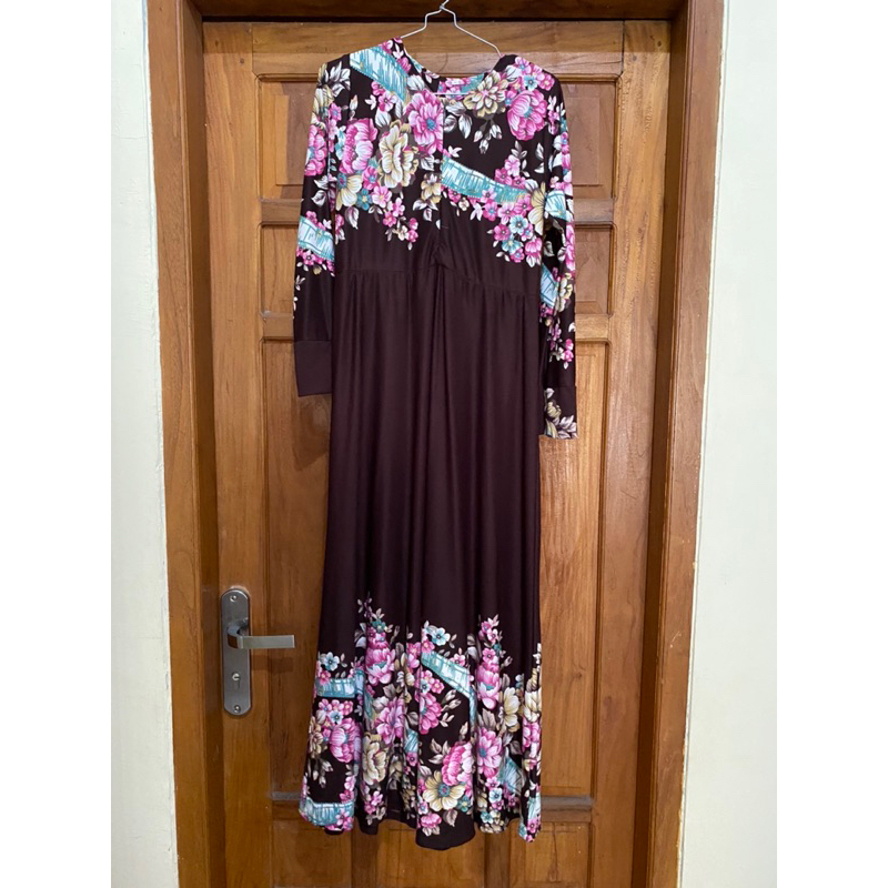 Dress Bunga Coklat
