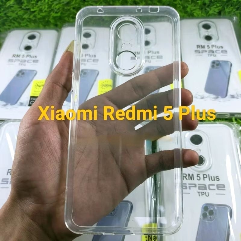Softcase Casing Xiaomi Redmi 5 Plus+ bening transparan