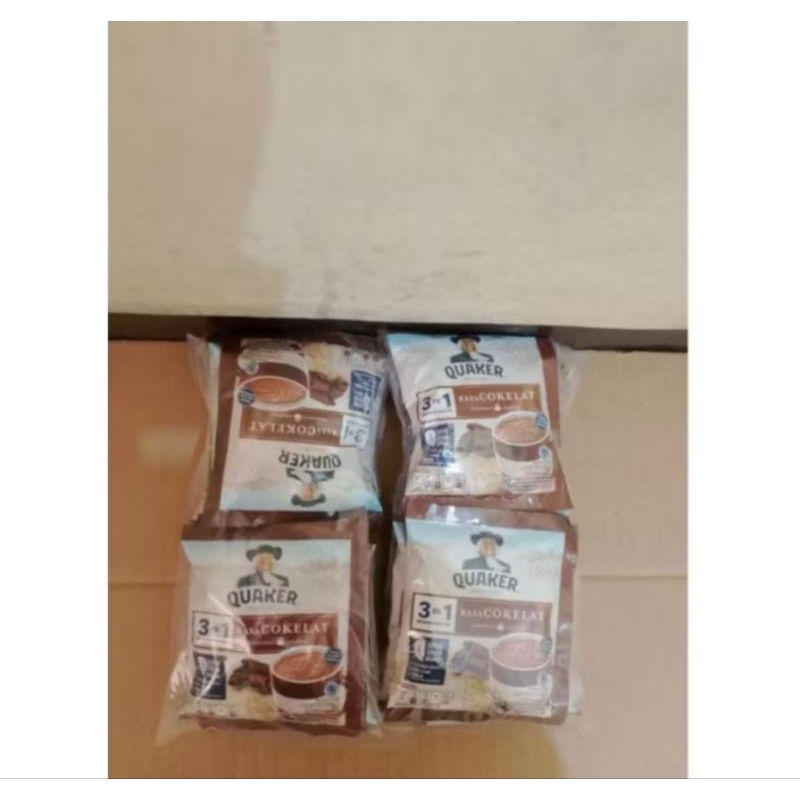 

10 SACHET QUAKER 3 IN 1 RASA COKELAT 29 GR X 10
