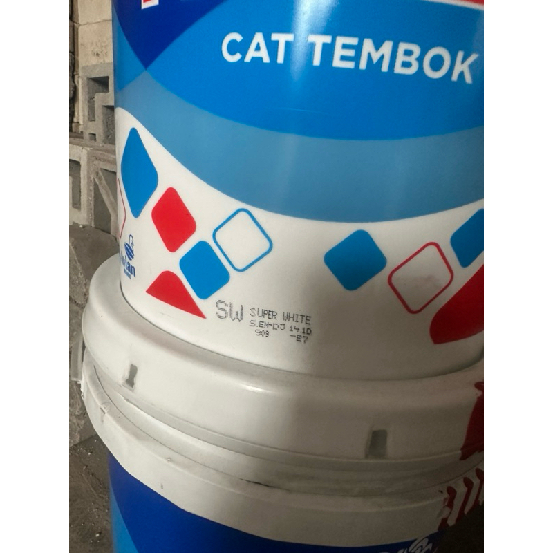 Cat Tembok Aries SW Super White Putih 20 Kg Aries by Avian Per Pail 20kg (Cat Tembok Dinding)