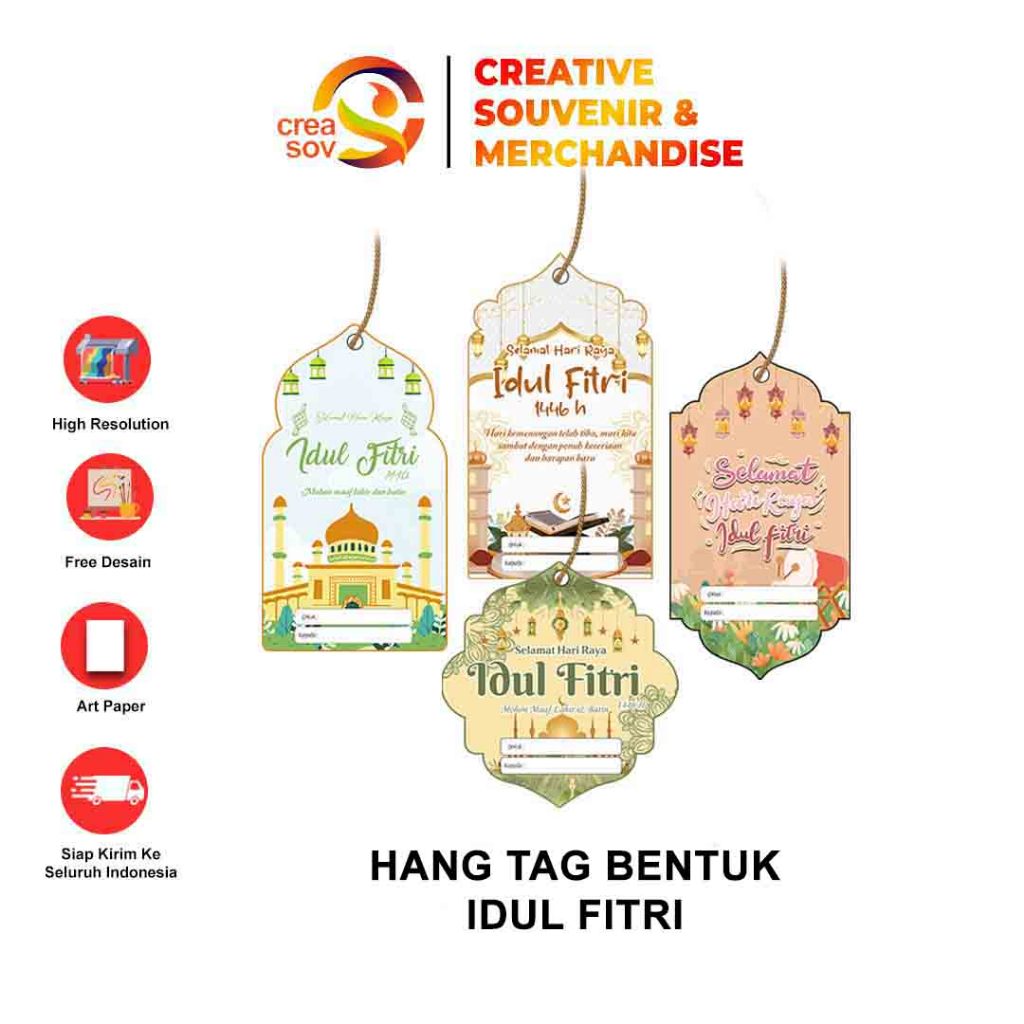 

Creasov - Hang Tag Idul Fitri Eid Kartu Idul Fitri Hangtag Hang Tag Lebaran Ucapan Costum Murah