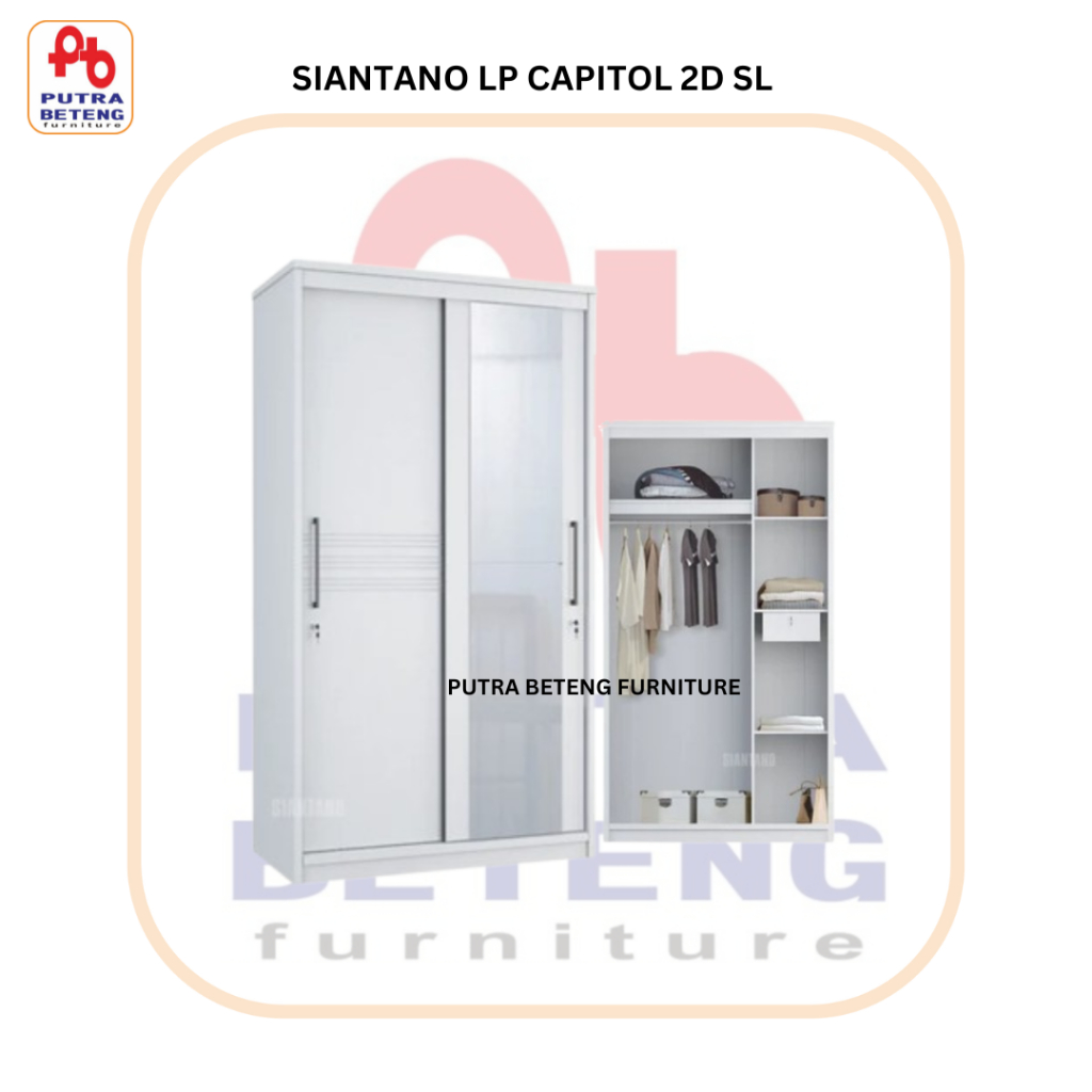 Lemari Pakaian Siantano LP Capitol 2D SL
