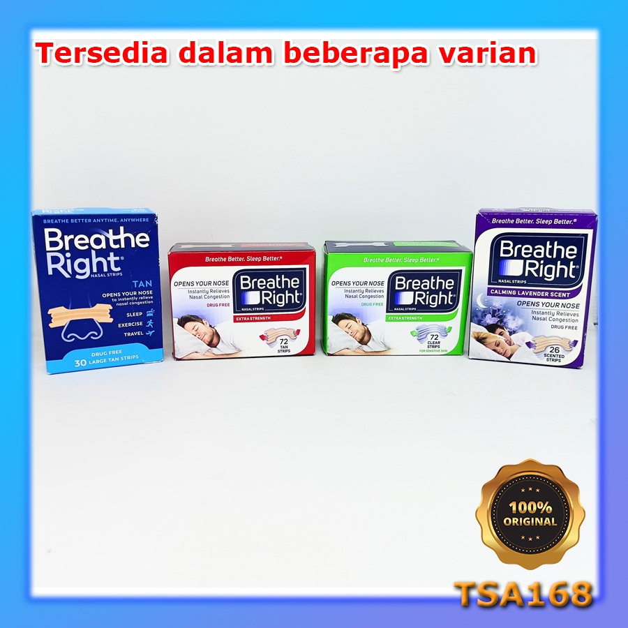 Breathe Right Extra Strength Nasal Strips 1 - 72 Strip (ECER 1 Strip) Clear Tan