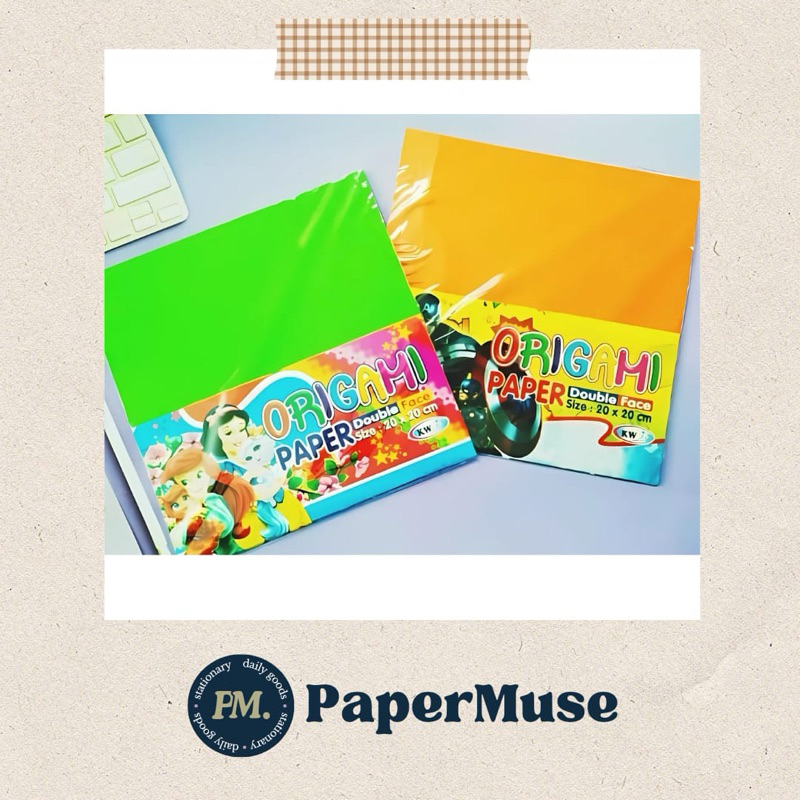 

Kertas Origami 20x20 cm (warna 2 sisi) isi 20