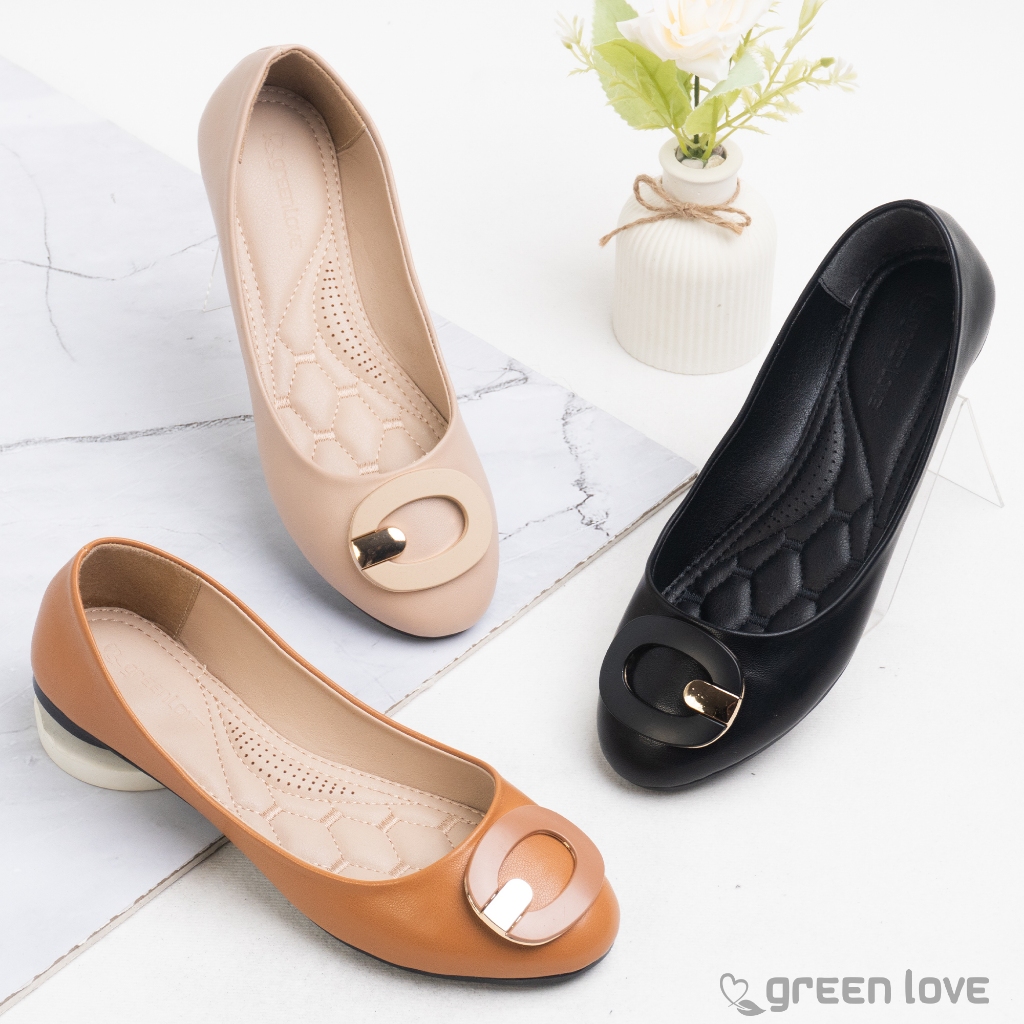 Green Love Sepatu Flatshoes Wanita BLOSSOM