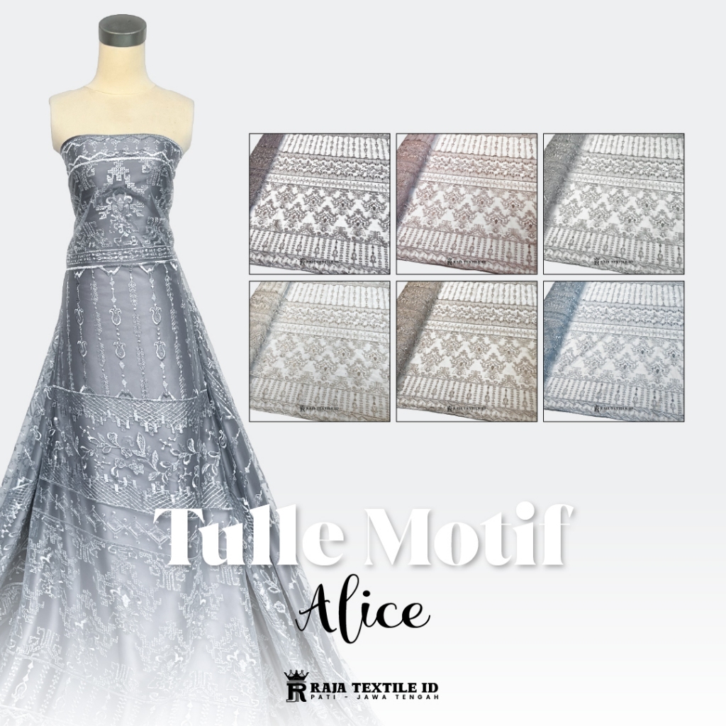 Tulle Tule Etnik Sapto / Tile Sapto Etnik / Bahan Kebaya Etnik Motif