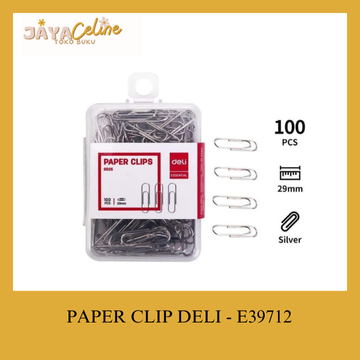 

Paper Clips DELI Silver 29mm 100pcs - E0025