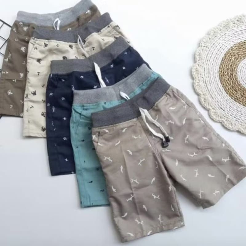 CELANA ANAK PENDEK MOTIF, CELANA CHINOS ANAK CELANA RIP