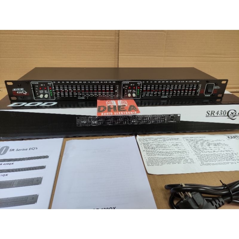 Equalizer DOD SR430QX DOD SR 430 QX DOD 215 Grade A 2 x 15 Channel Dual Channel Equalizer DOD Graphi