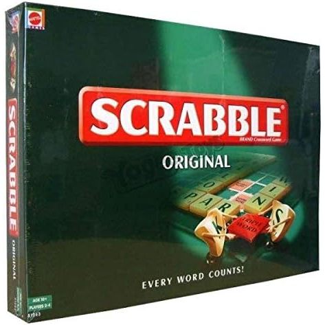 Mainan Edukasi Susun Huruf Kata Scrabble - Permainan Papan Scrabble Klasik Hadiah
