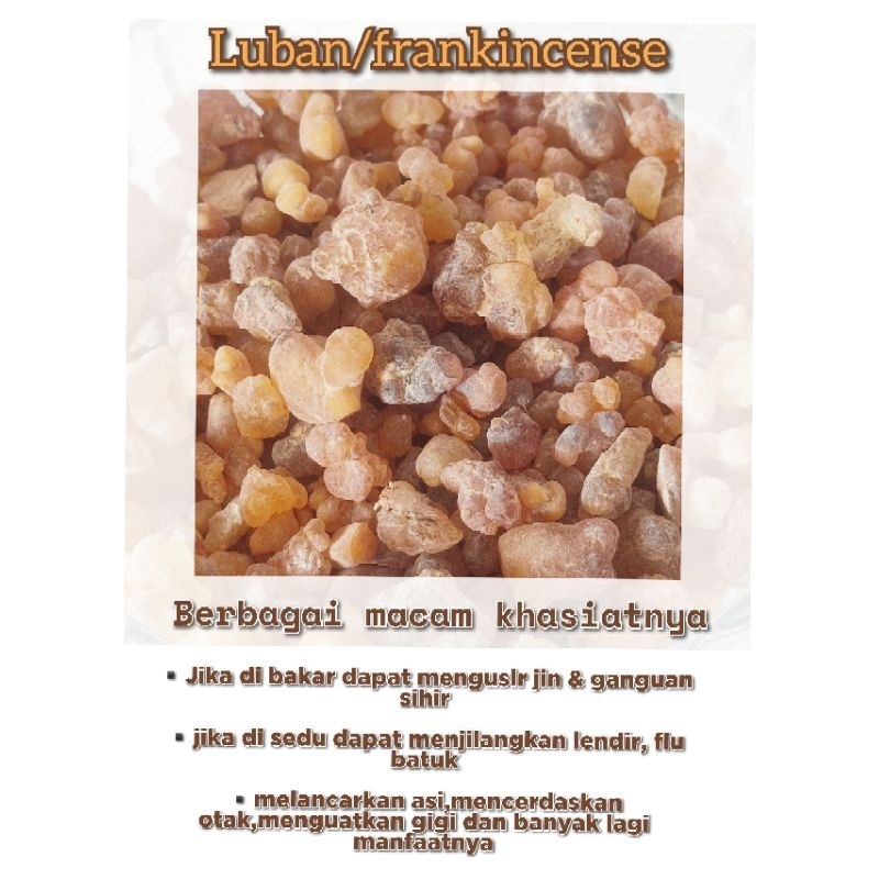 LUBAN ARAB/LUBAN OMAN/LUBAN MUATAKI/KEMENYAN PREMIUM TERMURAH 100 gram