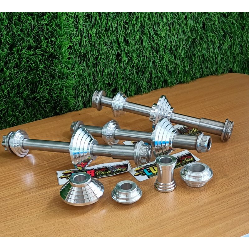 As Roda Depan Shok Ninja RR R set Bosh tromol Depan RXking Stainless Steel