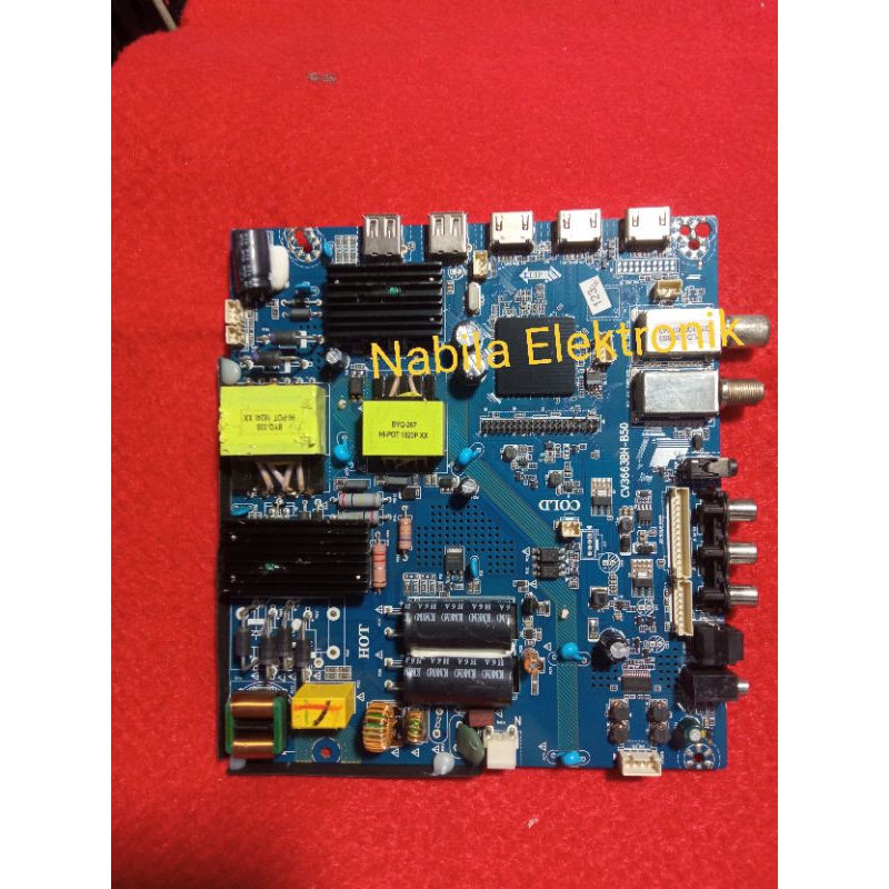 MB POLYTRON PLD 43TS153 / MAINBOARD tv / mesin tv Polytron led 43ts153