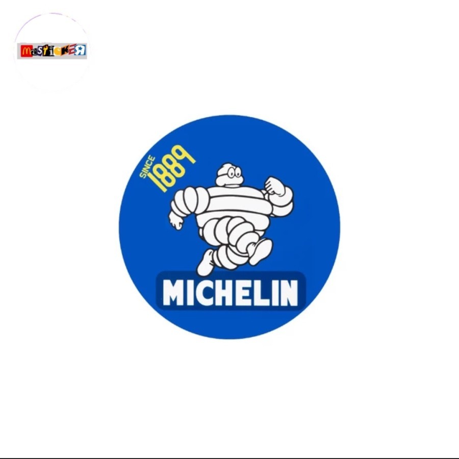 

sticker Michelin since 1889 logo rounded stiker retro motorsport racing