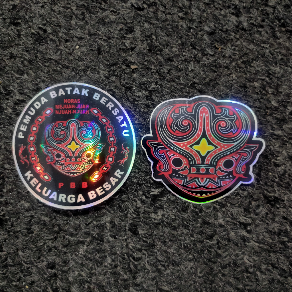

STIKER HOLOGRAM BATAK / PEMUDA BATAK BERSATU / PBB