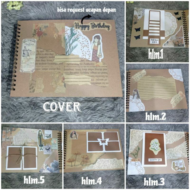 

Scrapbook jurnal aesthetic/album foto/gift aesthetic/