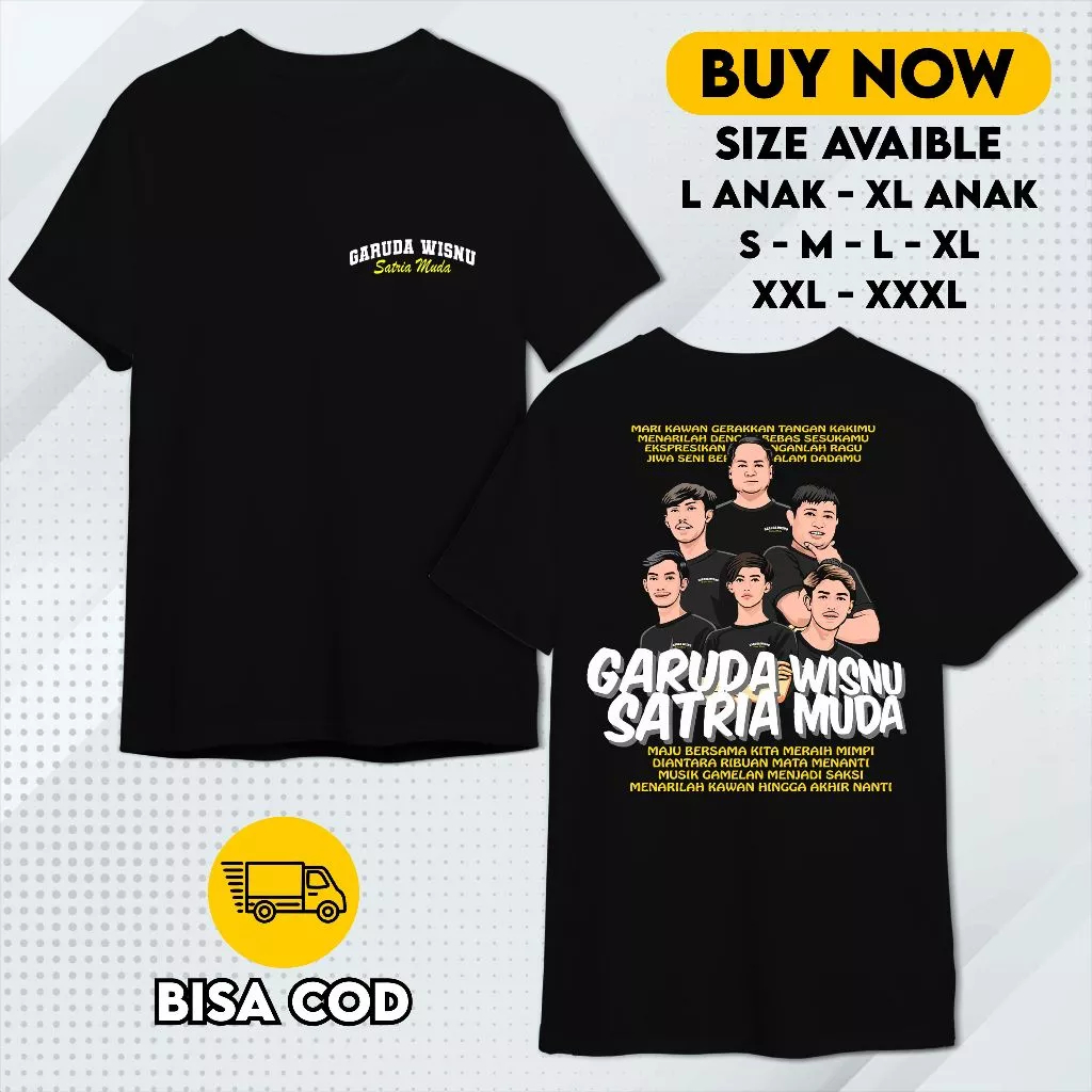 Kaos Tim GWSM Original T-Shirt GWSM Fans Merchandise Atasan Lengan Pendek