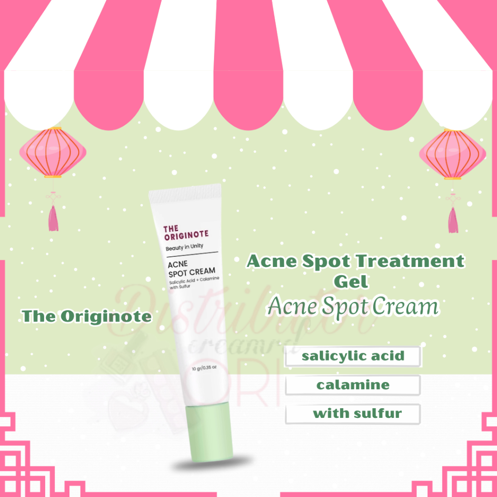 The Originote Acne Spot Cream 10gr - Acne Spot Treatment Gel Perawatan Jerawat untuk Menyembuhkan da
