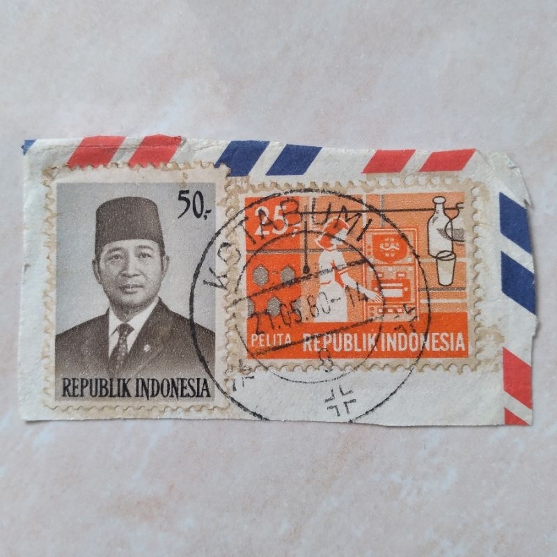 

Perangko Prangko Kuno 2 Pcs 1969-1974 Cap Pos Bagus KOTABUMI - YN2161