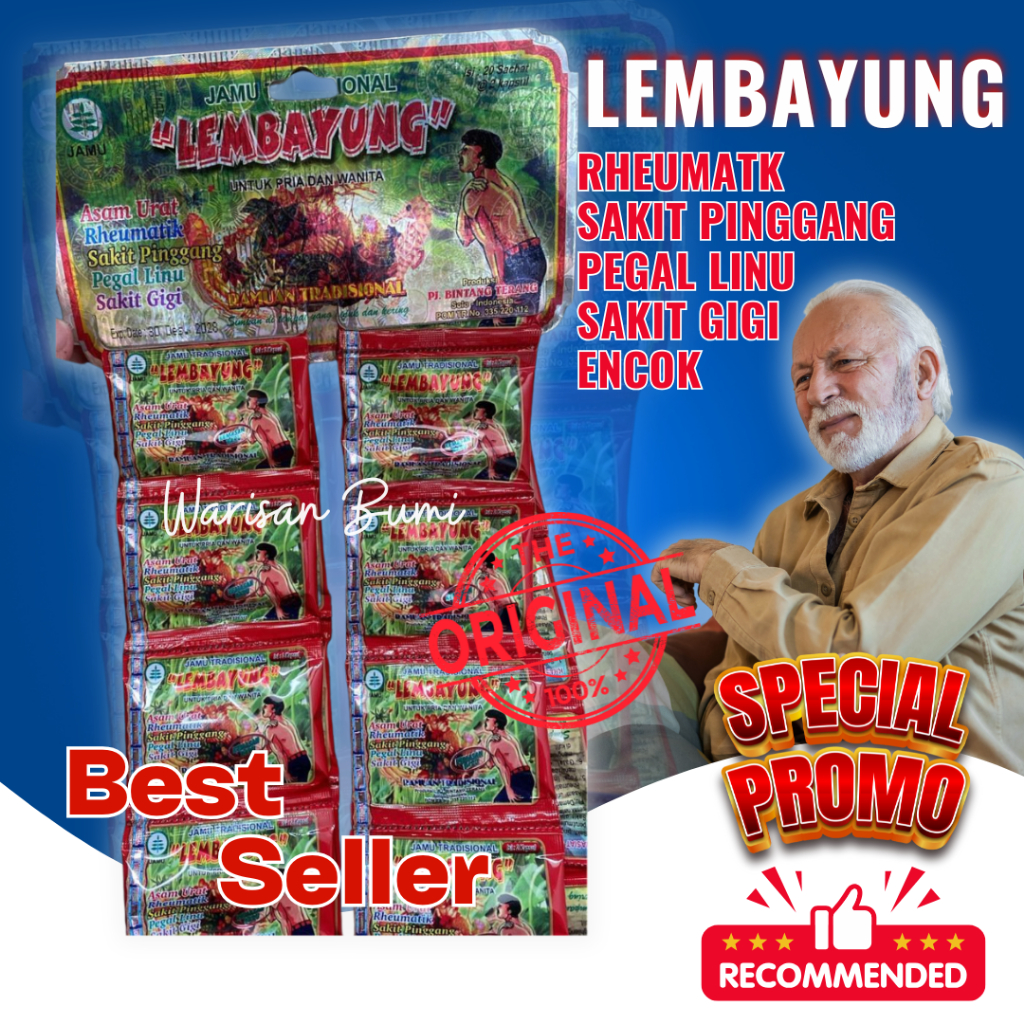

Kapsul Lembayung Sakit Pinggang Rematik Isi 20 Saset Pegal Linu Sakit Gigi Original