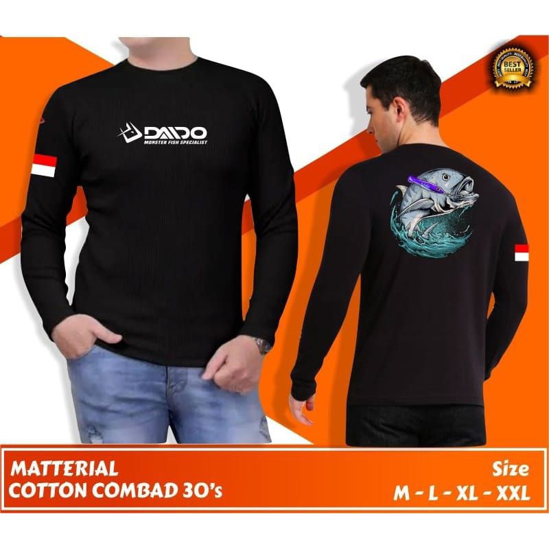 BAJU MANCING PANJANG - KAOS MANCING LENGAN PANJANG - ATASAN BAJU PRIA IKAN - BAJU KAOS TUKANG MANCIN