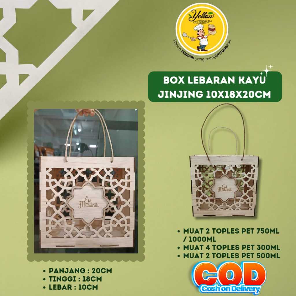 

BOX LEBARAN KAYU JINJING 10X18X20CM MUAT TOPLES PET 750/500/300ML