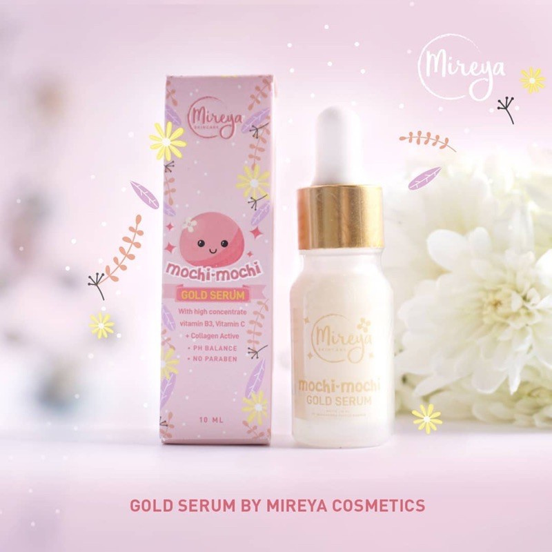 Mireya Mochi-Mochi Gold Serum 10ml - Mireya Mochi Gold Serum Vitamin B3 C Collagen Active