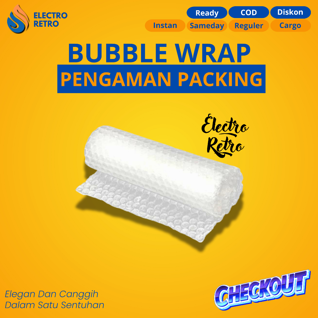 

BUBBLE WRAP KHUSUS PACKING TAMBAHAN PLASTIK BUBBLE PENGAMAN PACKING