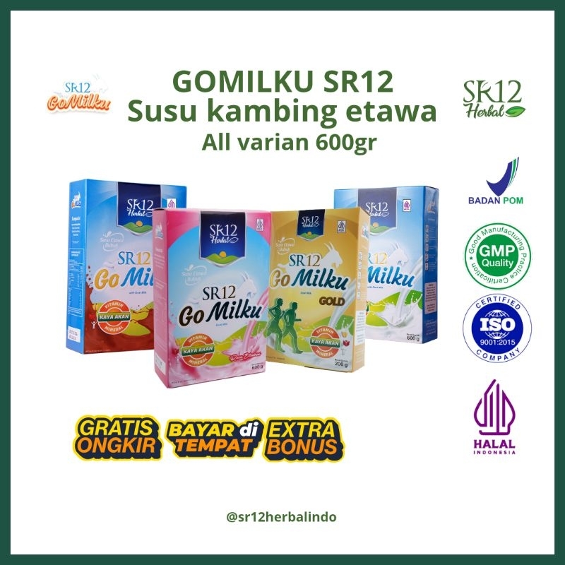 

GOMILKU SR12 600GR / SUSU KAMBING ETAWA ASLI / MENAMBAH NAFSU MAKAN / MENYEHATKAN LAMBUNG / TIDAK BAU PRENGUS / MENYEHATKAN TULANG