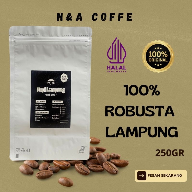

KOPI BUBUK ROBUSTA LAMPUNG 250 GR