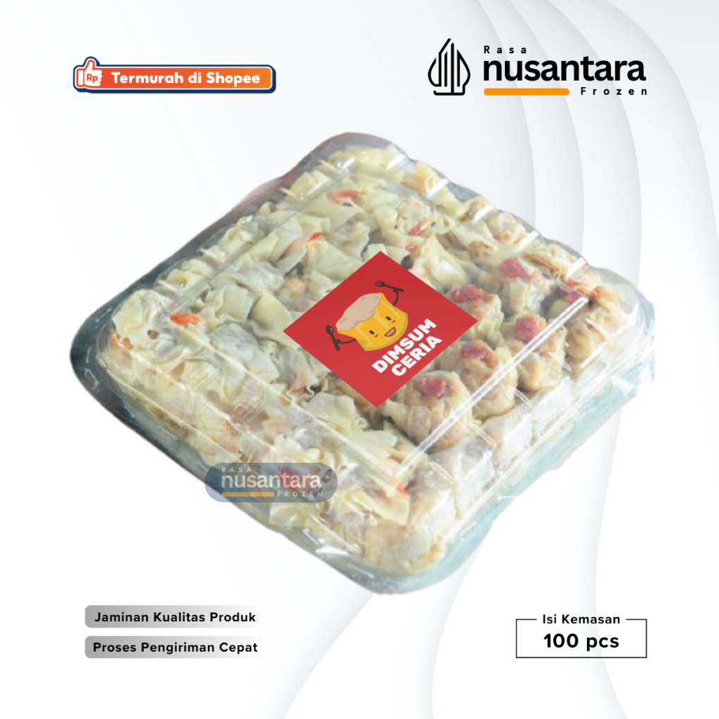 

Dimsum Ceria Frozen Isi 100 pcs Halal Dimsum Frozen