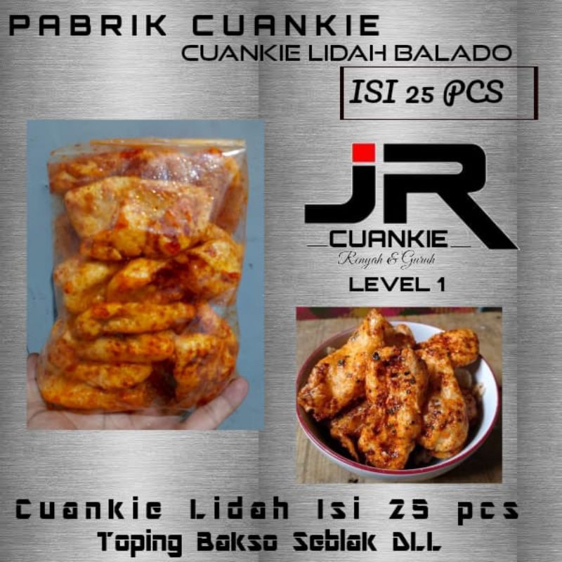 

Cuankie Lidah Balado Isi 25 Pcs Renyah Gurih Pedas Level 1