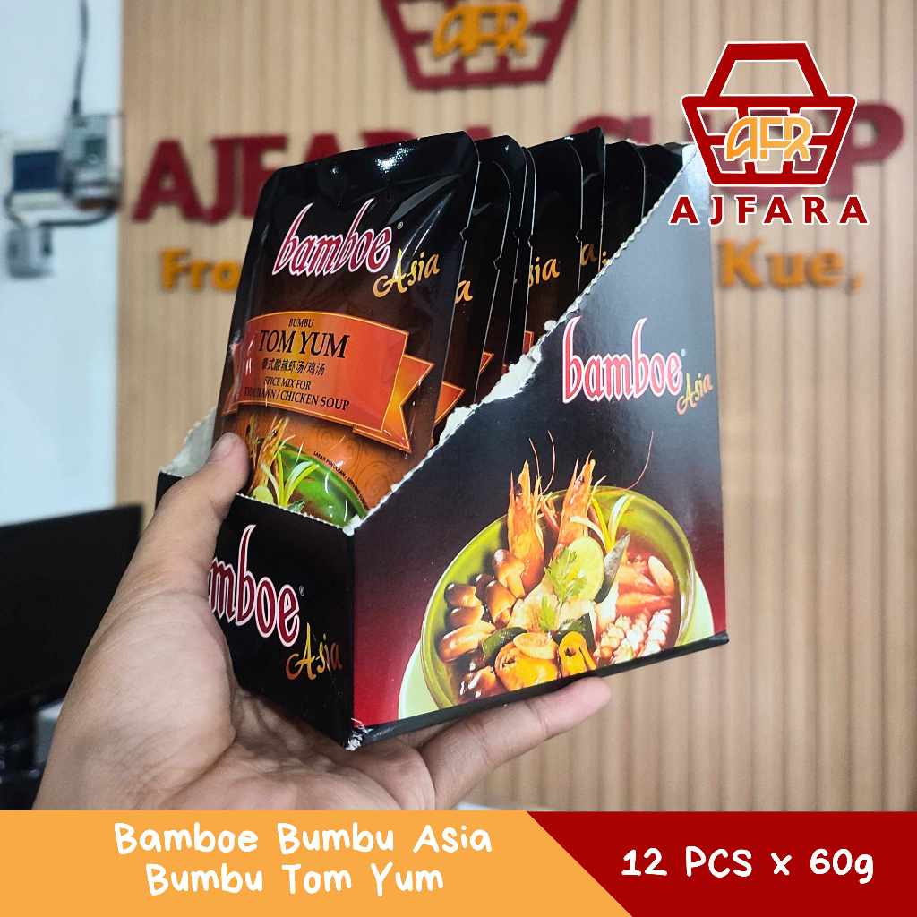 

BUMBU BAMBOE TOM YUM - BUMBU INSTAN TOM YUM KHAS THAILAND 1 BOX (ISI 12 pcs)