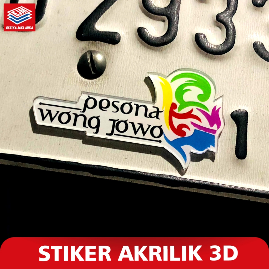 

Sticker Premium Pesona Wong Jowo 3D Akrilik Timbul / Wonderful Indonesia / Stiker Jowo