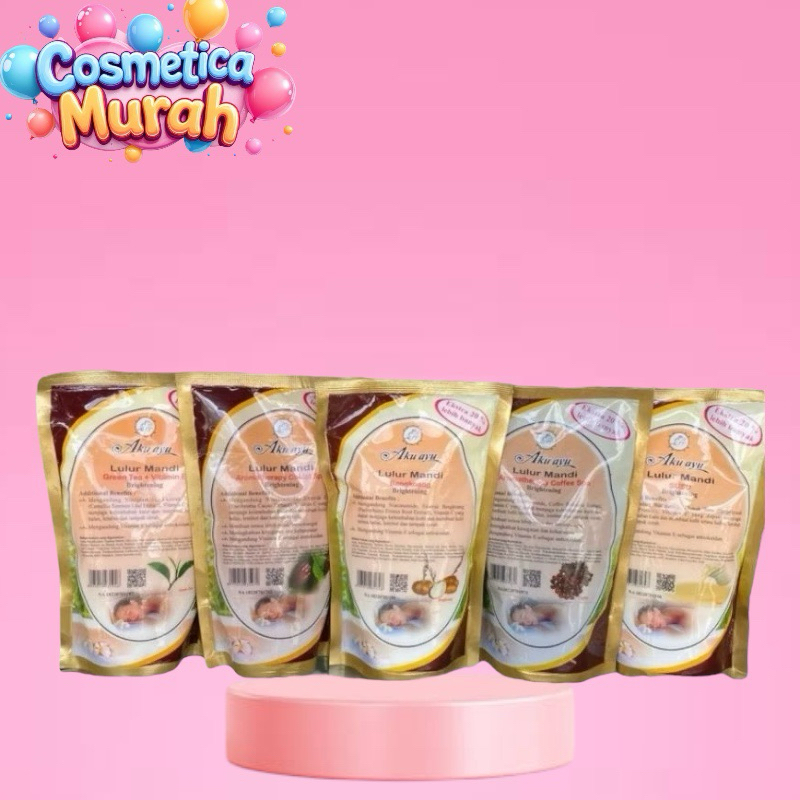ce,x] AKU AYU lulur mandi 250 gr poush refill - brightening body scrub lembut dan segar