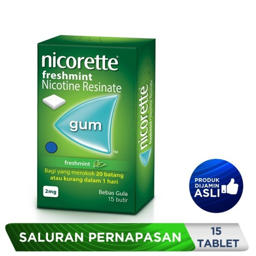 

PROMO !!! Nicorette Freshmint Chewing Gum // Permen Karet Nicorette Untuk Berhenti Merokok