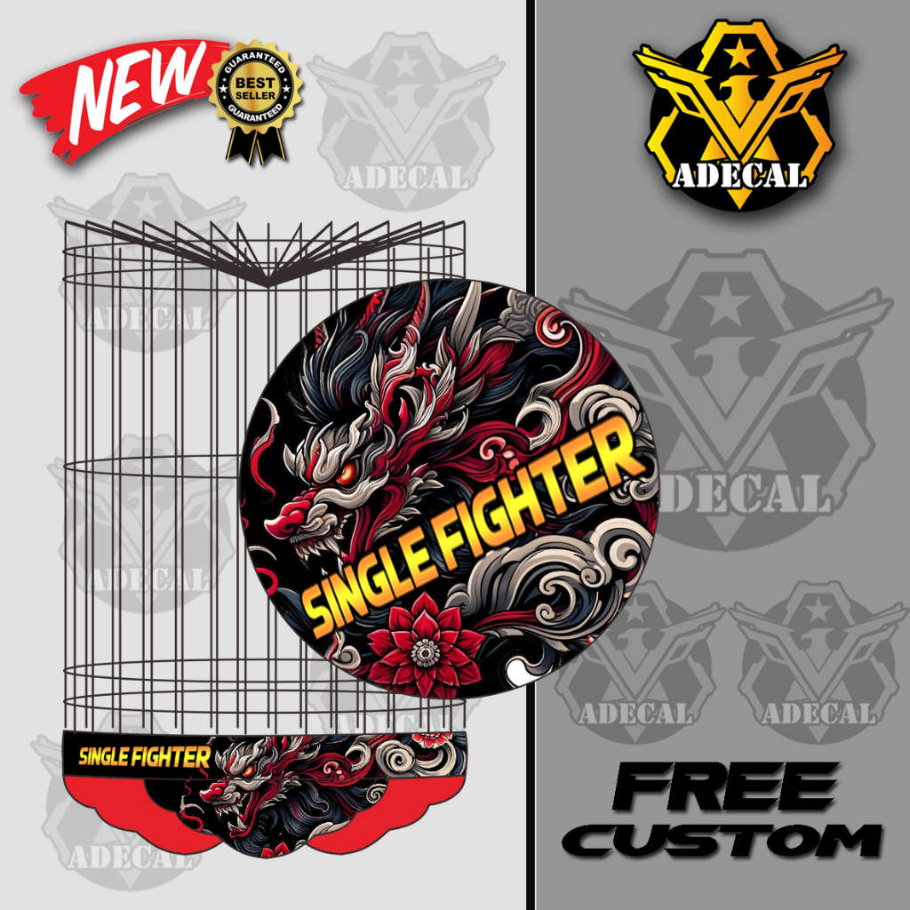 DECAL SANGKAR MURAI BARU / KEREN / CUSTOM