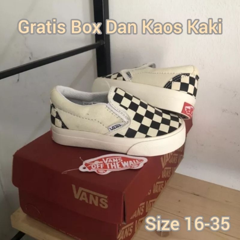 Sepatu Slip On Anak Catur Og Sneaker Anak Laki Laki Perempuan Sepatu Vans Anak Old Skool