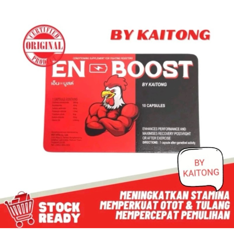 EN BOOST ORI THAILAND ENBOOST SUPLEMEN AYAM LAGA DOPING TENAGA BY KAITONG