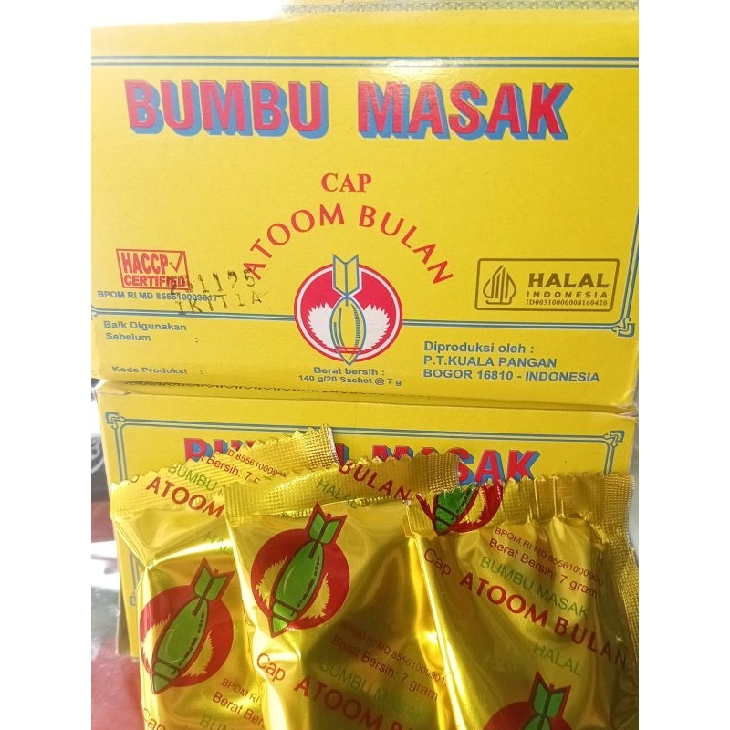 

Bumbu masak atom bulan 1 box isi 20pcs