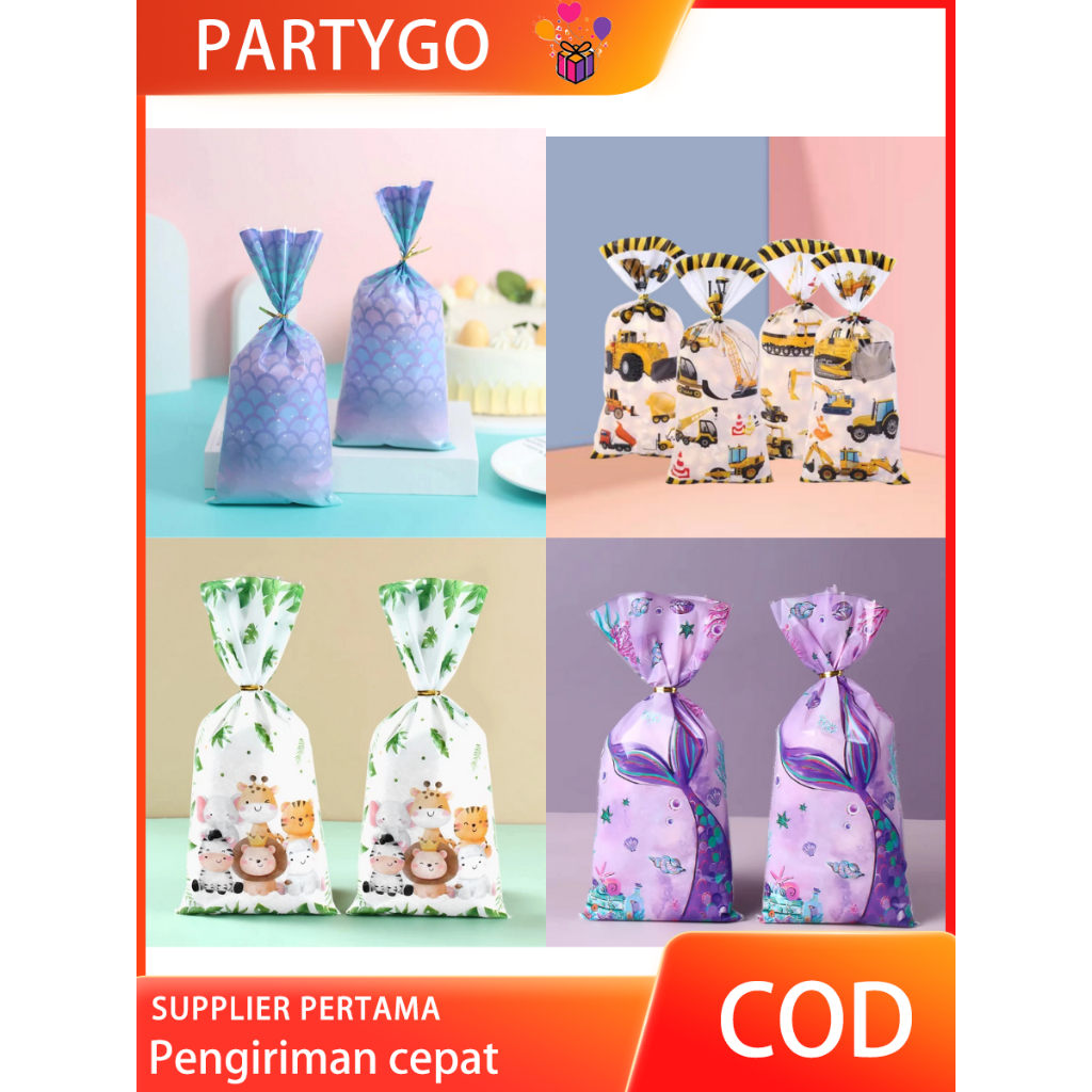 

10pcs Plastik Snack Karakter Mermaid Perlengakapan Dekorasi Ulang Tahun