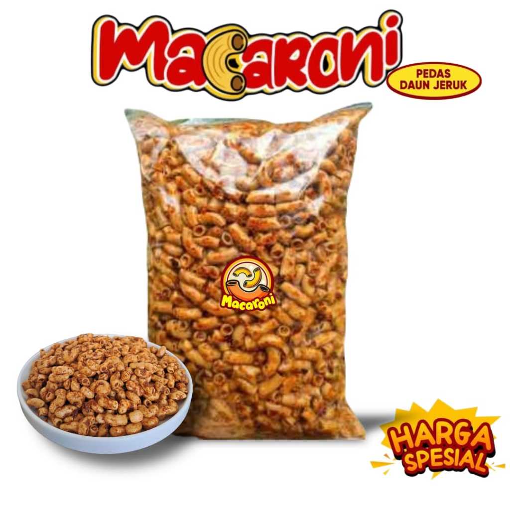 

Makroni Bantet Cikruh 500 Grm Bumbu Pedas Daun Jeruk / Makroni Cikruh Cemilan Food Snack