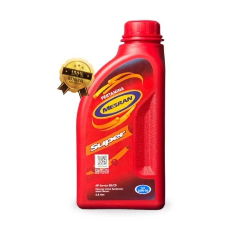 Oli Pertamina Mesran Super 0,8L SAE 20W-50 - Oli Mesran Pertamina 0,8L - Oli mesin motor Mesran 0,8L