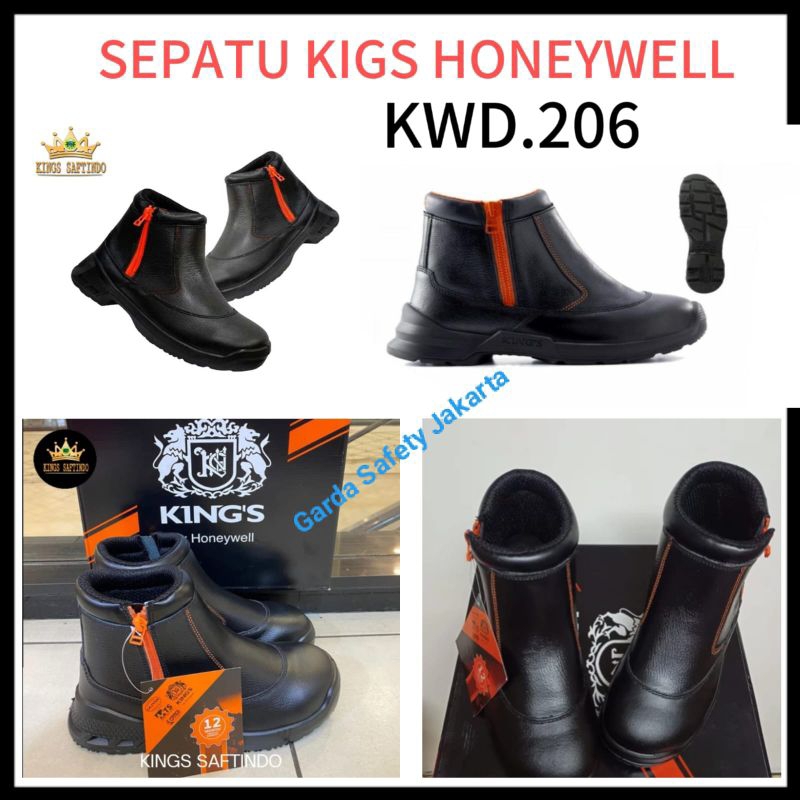 SEPATU SAFETY KINGS KWD 206X / SEPATU SAFETY KINGS / SEPATU SAFETY PRIA / SEPATU PROYEK UJUNG BESI /
