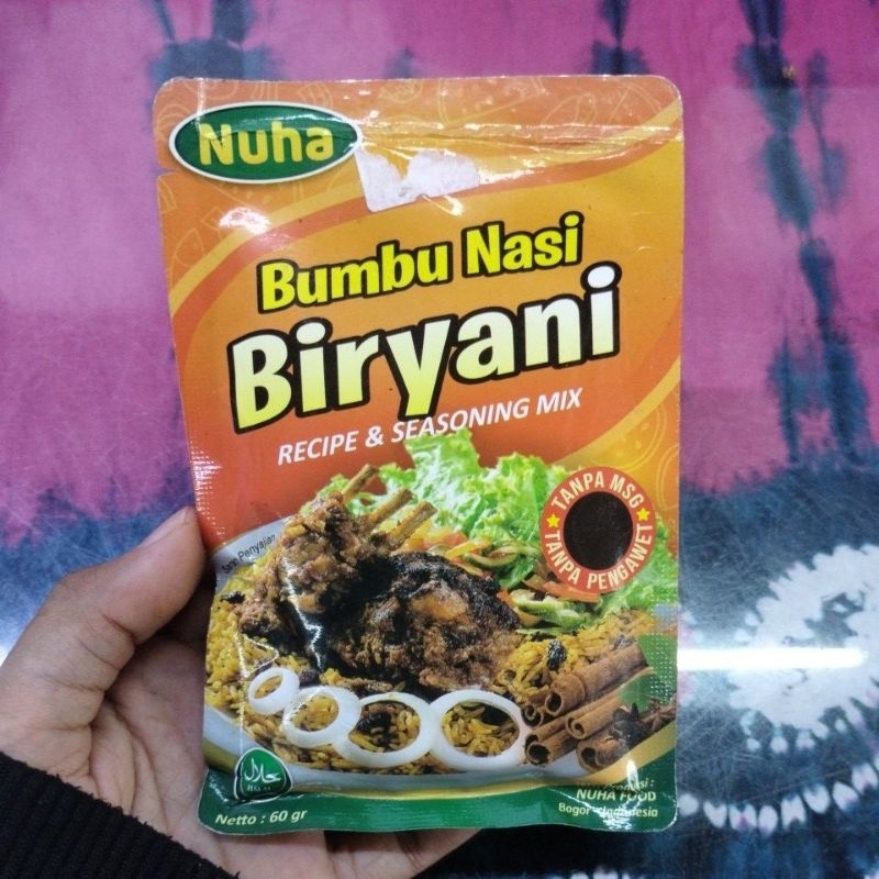 

Nuha Bumbu Nasi Biryani Recipe & Seasoning Mix