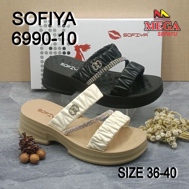 SANDAL WANITA TERBARU SOFIYA 6990-10 TINGGI HAK 5CM