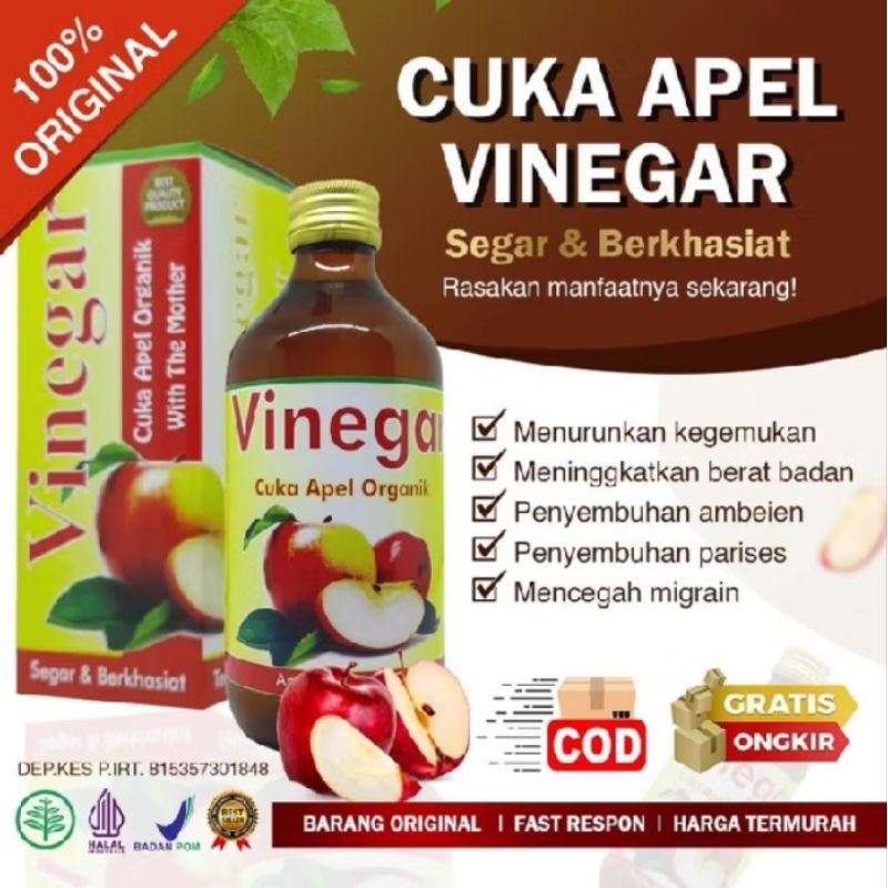 

Cuka Apel Organik Vinegar | Apple Cider Vinegar 330ml