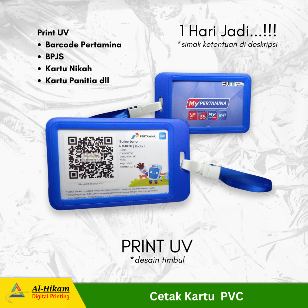 

CETAK KARTU PVC (PRINT UV TIMBUL)