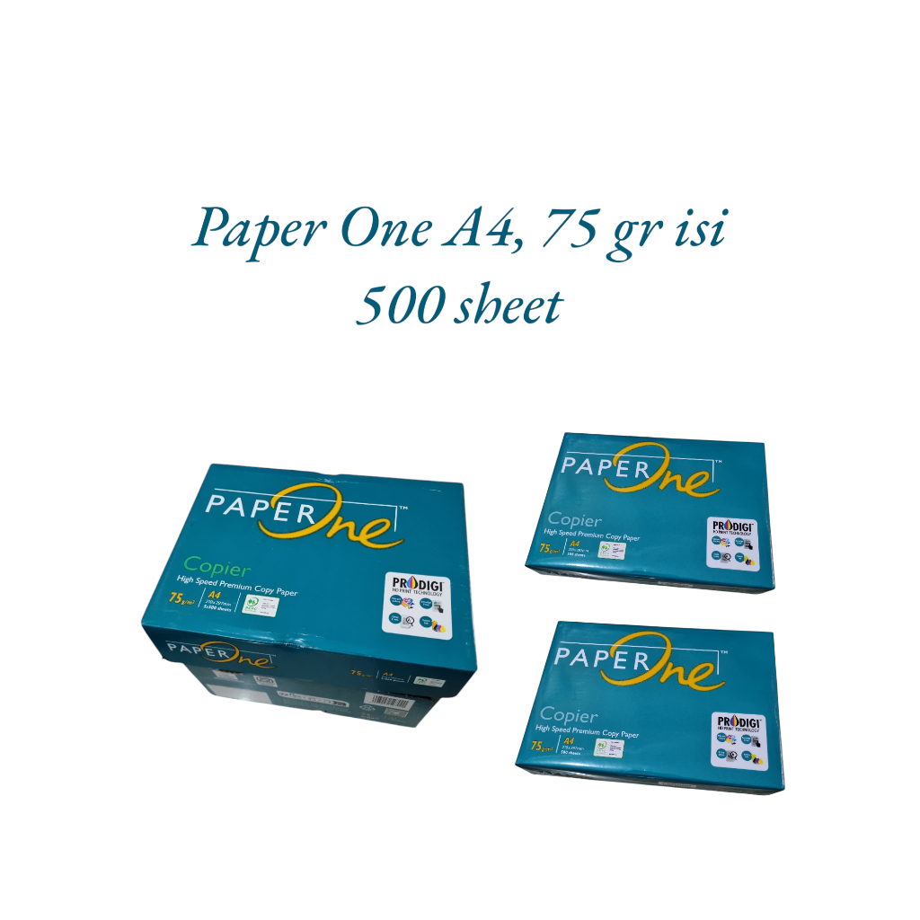 

Kertas Paper One A4, 75 gr, 500 sheet