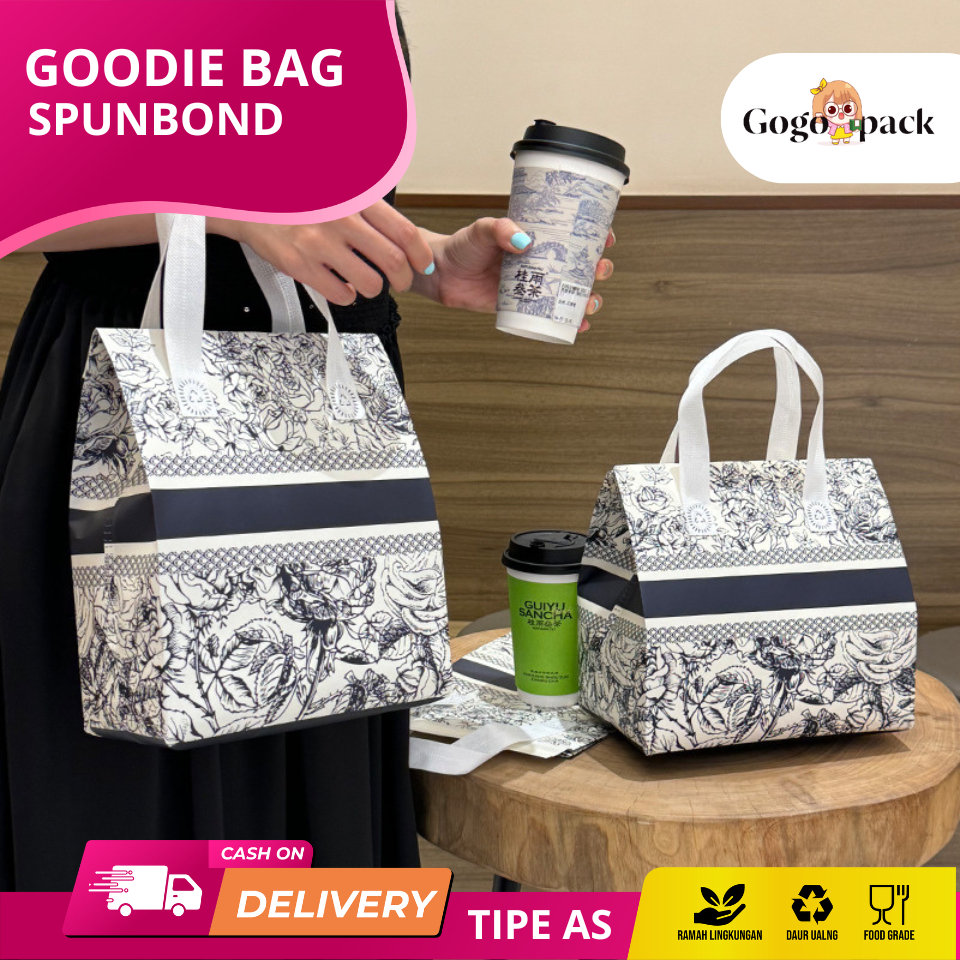 

Goodie Bag Motif / Tas Spunbond / Tote Bag Belanja / Tas Belanja Motif / Spunbond Bag I AS13 - AS17